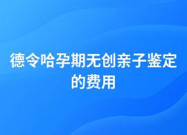 德令哈孕期無創(chuàng)親子鑒定一般的費用多少