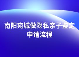 南陽宛城做隱私親子鑒定常見流程