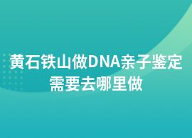 黃石鐵山做DNA親子鑒定在哪里檢測