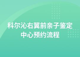 科爾沁右翼前親子鑒定流程是什么